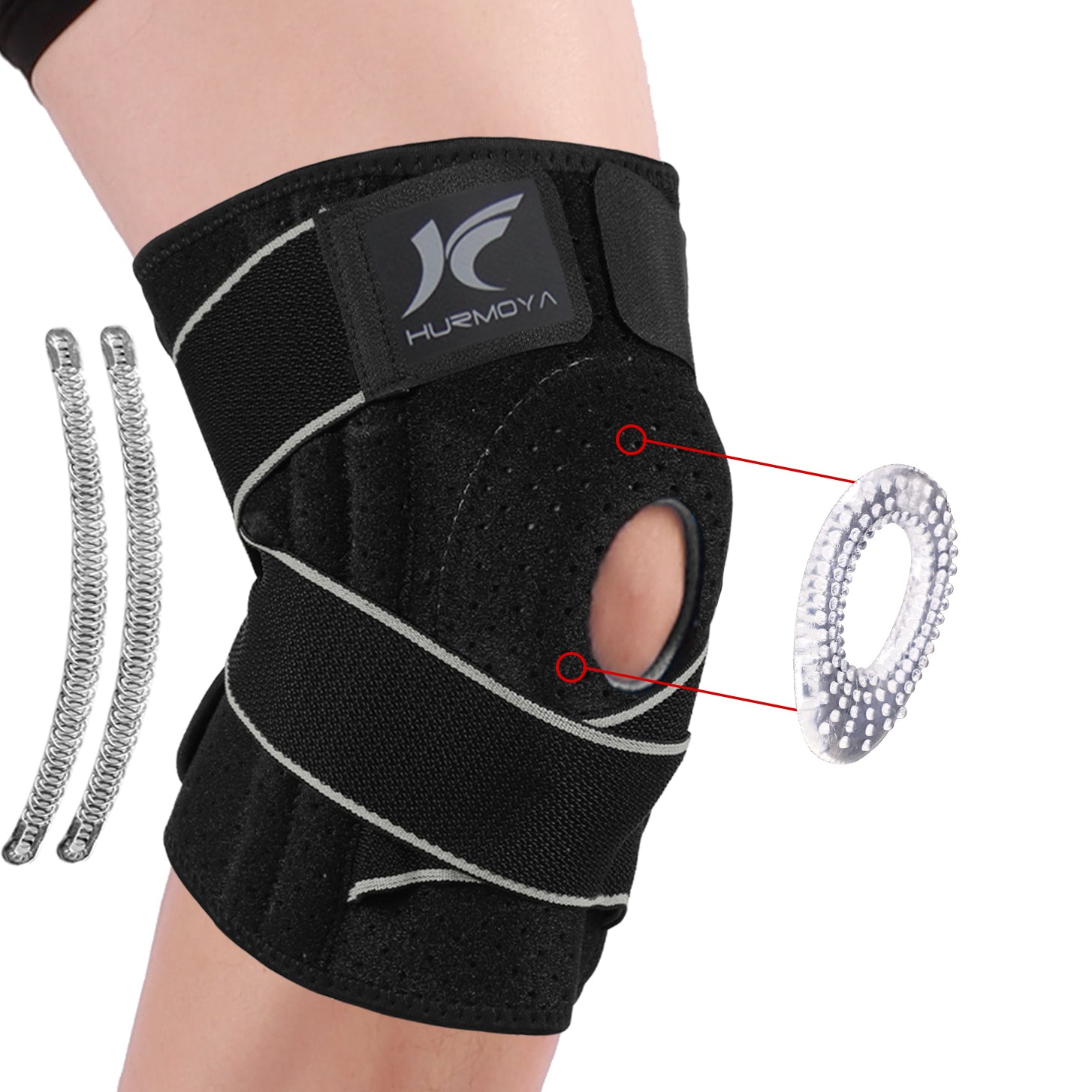 Knee Support Compression Sleeve Brace Corrector Arthritis Pain